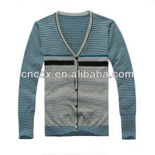 13STC5470 cardigan men's jacquard sweater